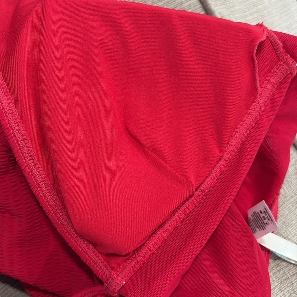 Sea level Caracas textured one piece swimsuit spice red size 4 - Picture 12 of 12